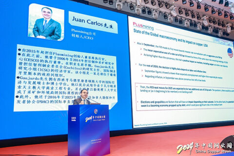 Juan Carlos Guajardo en el China International Copper Forum 2024