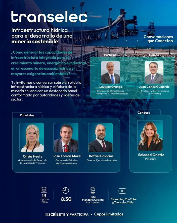 afiche sobre informacion de conversatorio transelec