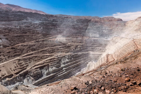 open-pit copper mine